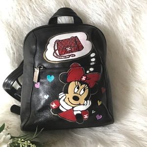 FLASH SALE🙏🏾💕handpainted black leather backpack